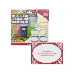 Wheelie Bin Number Kit - 210 x 250mm