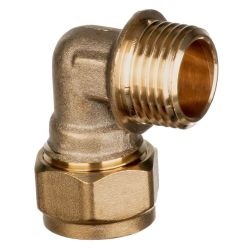 Metric Compression Fittings - M.I. 3/4" x 22mm Elbow 616