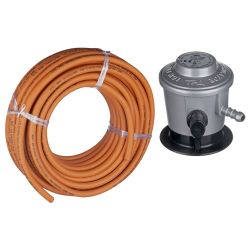 Gas Fittings - Jumbo Regulator Kit (incl. 1.2M Hose & Clips)