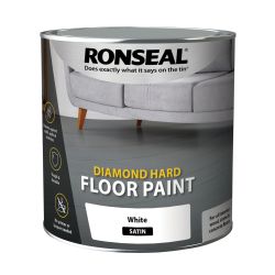 Ronseal 2.5L Diamond Hard Floor Paint White