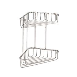 Croydex Wire Large 2 Tier Corner Basket Rust Free