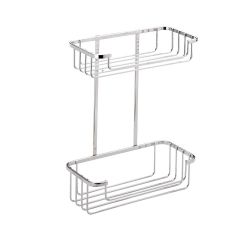 Croydex Wire 2 Tier Cosmetic Basket Rust Free