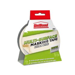 UniBond DIY Multi-Surface Masking Tape Extra Wide 25m