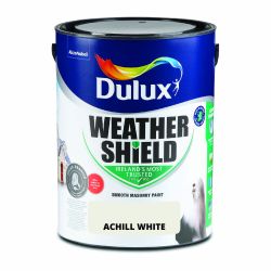 Dulux Weathershield Smooth Masonry Achill White 5L