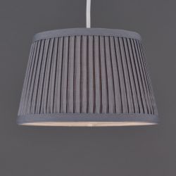 30cm Pleated Grey Shade