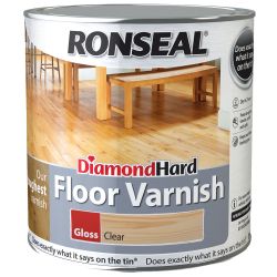 Ronseal 2.5 Litre Diamond Hard Floor Varnish Gloss