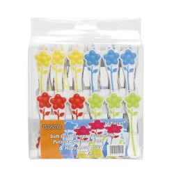 Dosco Soft Grip Clothes Pegs Flower Design