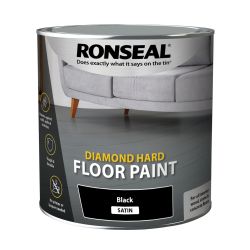 Ronseal 2.5L Diamond Hard Floor Paint Black