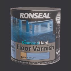 Ronseal 2.5 Litre Diamond Hard Floor Varnish Dark Oak