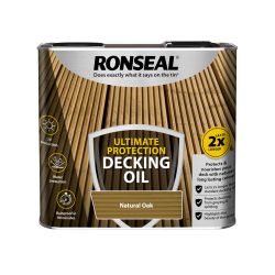 Ronseal 2.5 Litre Ultimate Protection Decking Oil Natural