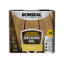 Ronseal 2.5 Litre Ultimate Protection Decking Oil Natural Pine