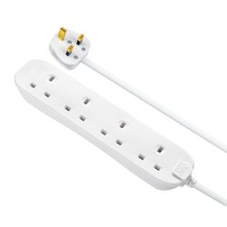 Masterplug 5 Metre 4 Gang 13A Extension Lead