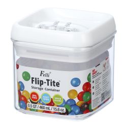 Felli Square 16oz Flip-Tite Storage Container