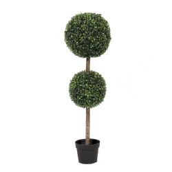 Nearly Natural Boxwood 2 Ball Tree 3ft