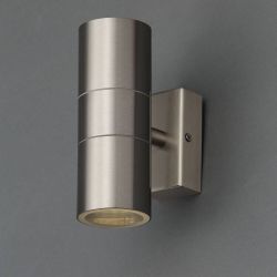Leto 2 light Up & Down Wall Light Stainless Steel