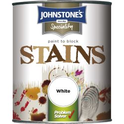 Johnstone's  Stain Block Paint White 750ml