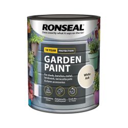 Ronseal 750ml Garden Paint White Ash