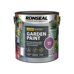 Ronseal 2.5 Litre Garden Paint Purple Berry
