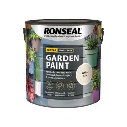 Ronseal 2.5L Garden Paint White Ash