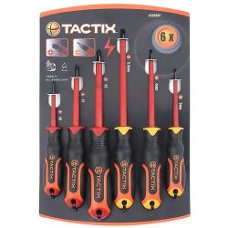 Tactix Insulated Screwdriver Set - 6 Piece