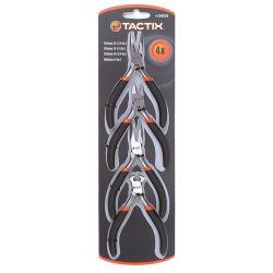 Tactix Mini Pliers Set - 4 Piece