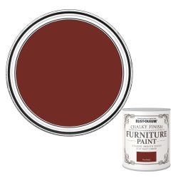 Rust-Oleum Chalky Finish Furniture Paint Fire Brick 750ml