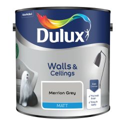 Dulux Walls & Ceilings Matt Merrion Grey 2.5L