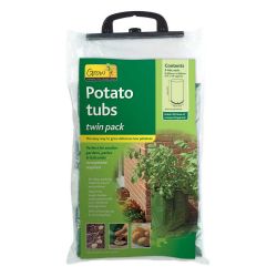 Gardman Potato Tub - Twin Pack 40cm dia. x 50cm Green(OUT OF STK FOR SEASON)