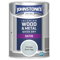 Johnstone's One Coat Quick Dry Satin Vintage Duck Egg 750ml