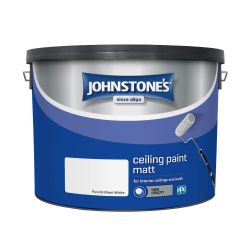 Johnstone's Ceiling Paint Brilliant White 10ltr