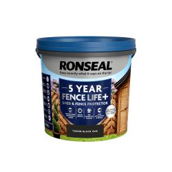 Ronseal 5 Litre Fencelife Plus Tudor Black