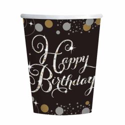 Gold Celebration Cups 8 pack