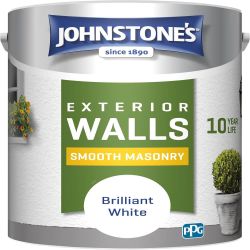 Johnstone's  Smooth Masonry Brilliant White 5ltr