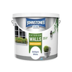 Johnstone's Smooth Masonry Brilliant White 10ltr