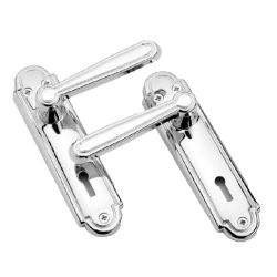 Basta Regency Sashlock Plate Door Handle Chrome