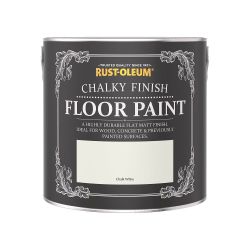 Rust-Oleum Chalky Finish Floor Paint Chalk White 2.5Ltr