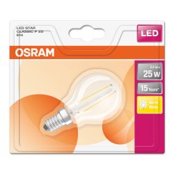 Osram 2.8w E14 LED Golf ball Filament Bulb
