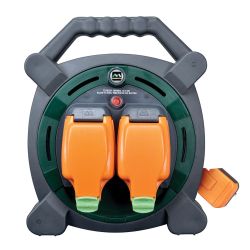 Masterplug 20m Weatherproof Garden Cable Reel