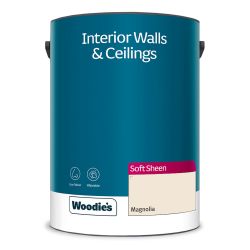 Woodie's Vinyl Soft Sheen Magnolia   5Ltr