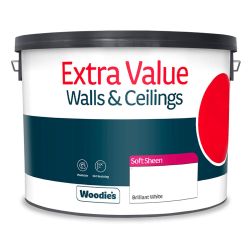 Woodie's Extra Value Soft Sheen Pure Brilliant White 10Ltr