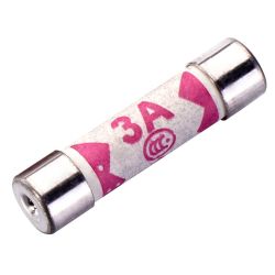 Masterplug 3 Amp Fuse, 4Pk