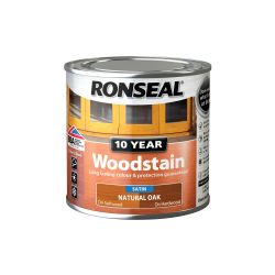 Ronseal 10 Year Woodstain Natural Oak 250Ml