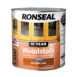 Ronseal 10 Year Woodstain Natural Oak 750Ml