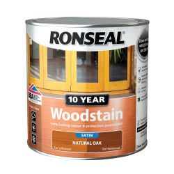 Ronseal 10 Year Woodstain Natural Oak 2.5L