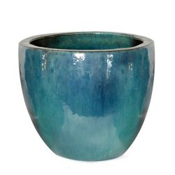 Small Glazed Celadon Egg Pot