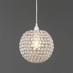 Gem Ball Easy Fit Pendant Chrome
