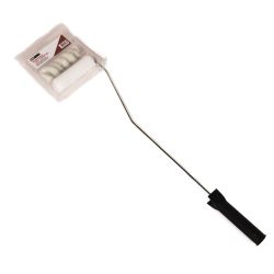 Basics Long Handle Radiator Roller - 2 Sleeves (1 Foam & 1 Silverstripe)