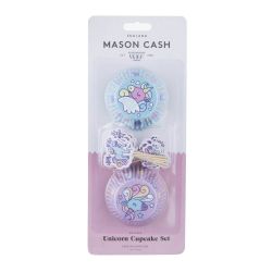 Mason Cash Unicorn Cupcake Cases and Toppers - 48 Pack