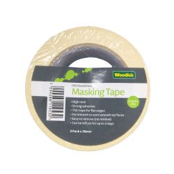 Woodie's 38mm x 50m Professional Masking Tape 3 Pack