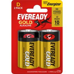 Eveready Alkaline Gold D 2 Pack